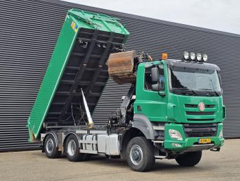 T158/II 6X6 / HMF Z CRANE + 2 SIDE TIPPER